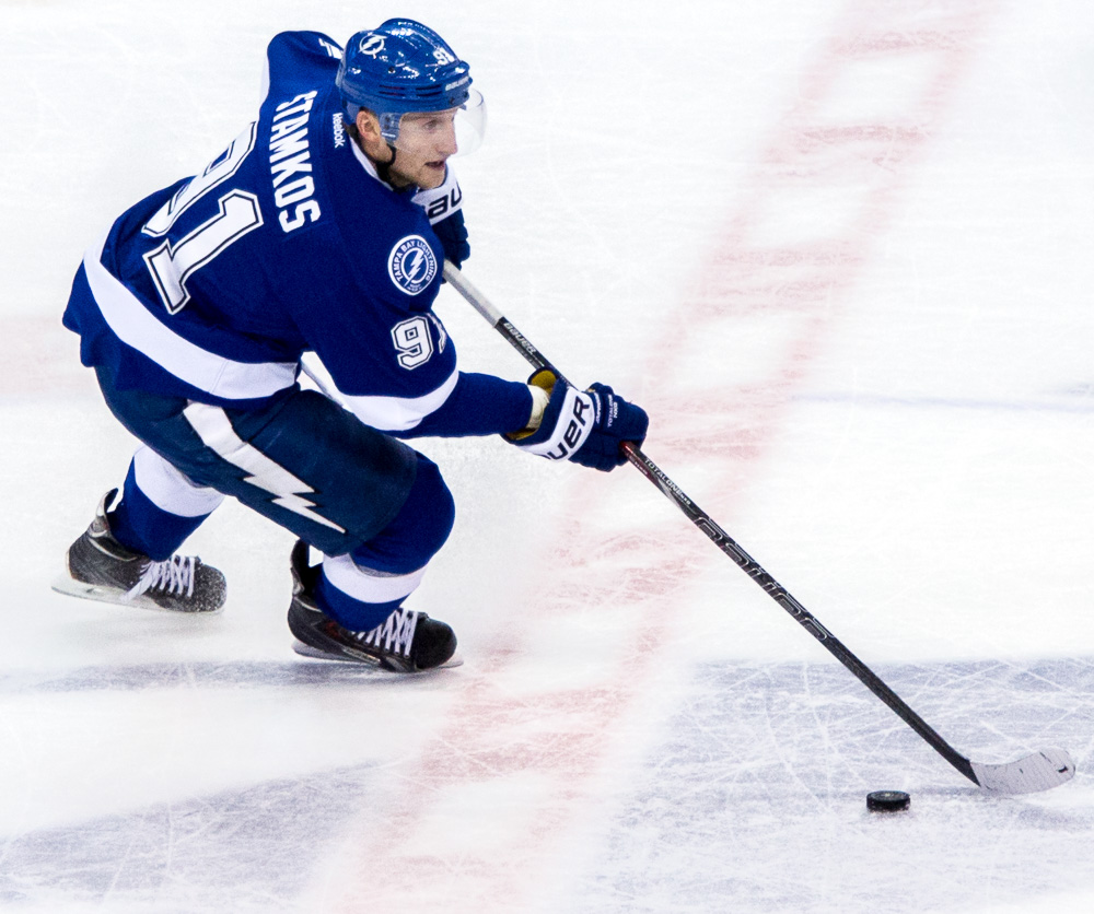 Steven Stamkos has watched the growth of the young Lightning./ANDREW J. KRAMER