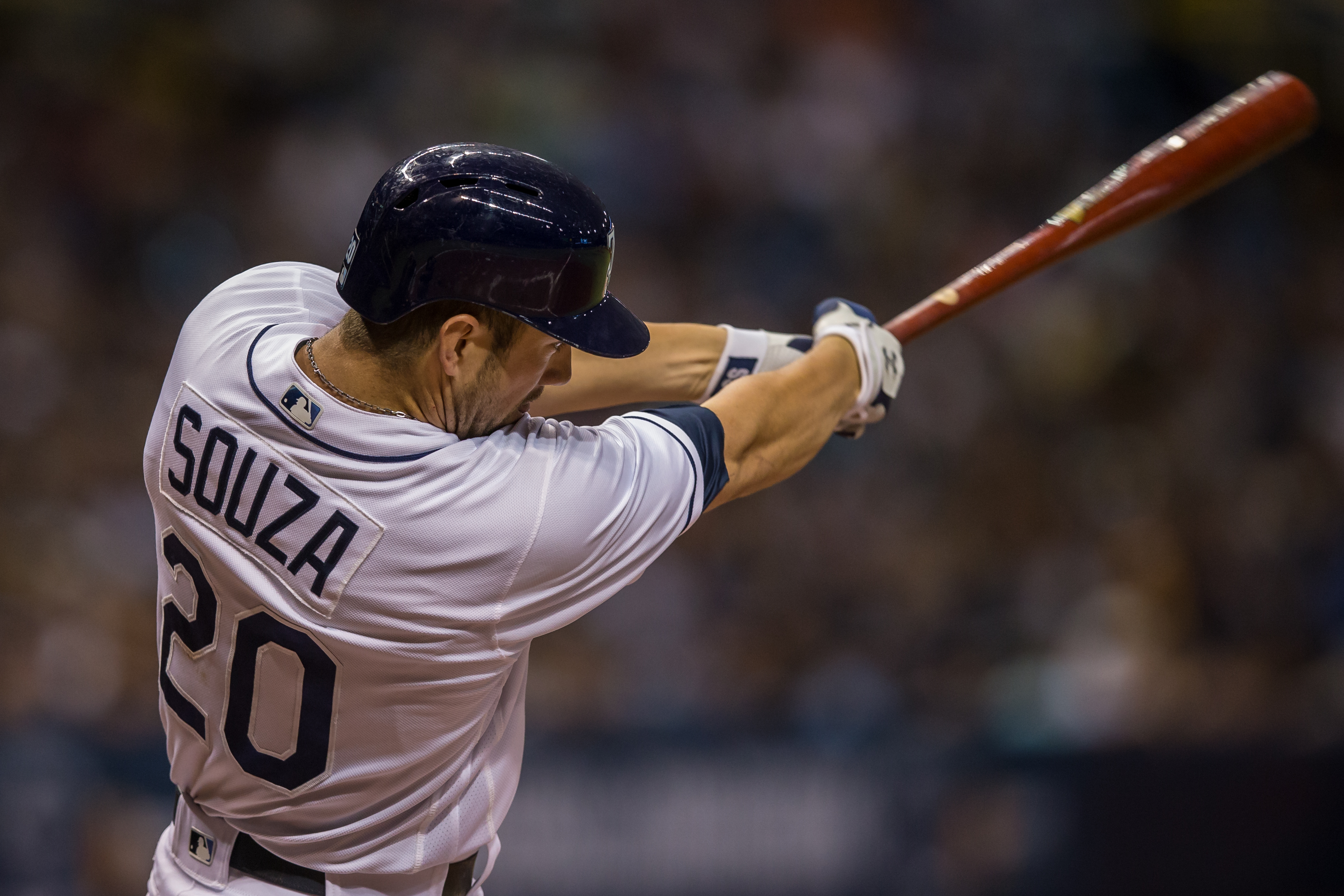 Souza drove in three runs to lead the Rays./JEFFREY S, KING