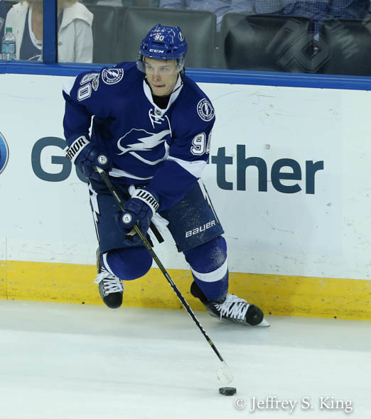 Namestnikov put the Bolts ahead 3-2, but it didn't hold up./JEFFREY S. KING