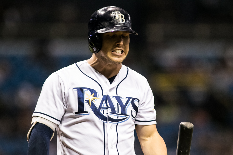 Dickerson had two more hits for the Rays./CARMEN MANDATO