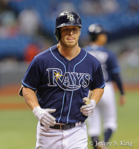 Dickerson had two more hits for the Rays./JEFFREY S. KING