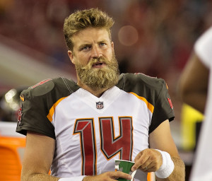 Fitzpatrick was steady on the Bucs' first two drives./CARMEN MANDATO