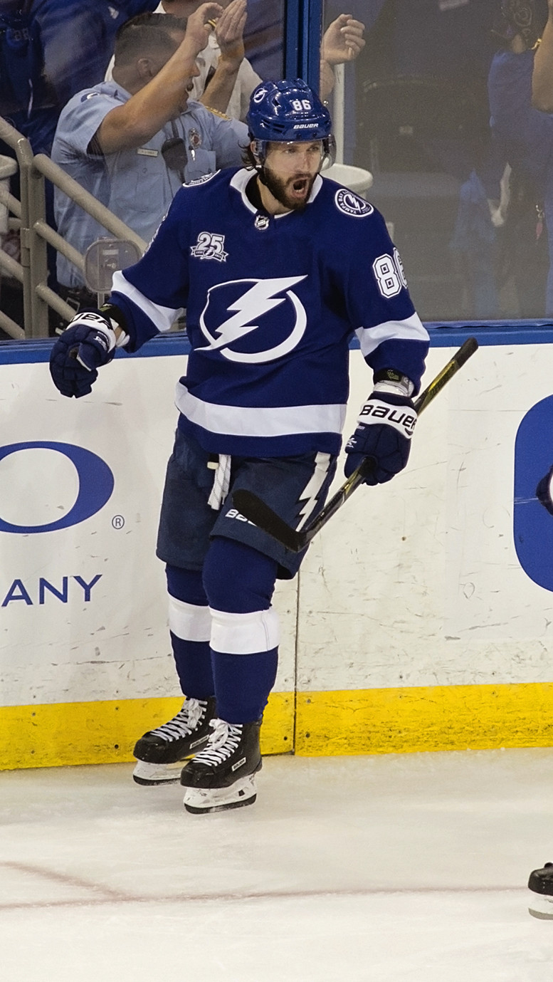 Kucherov  has become one of the NHL's elite players./CARMEN MANDATO