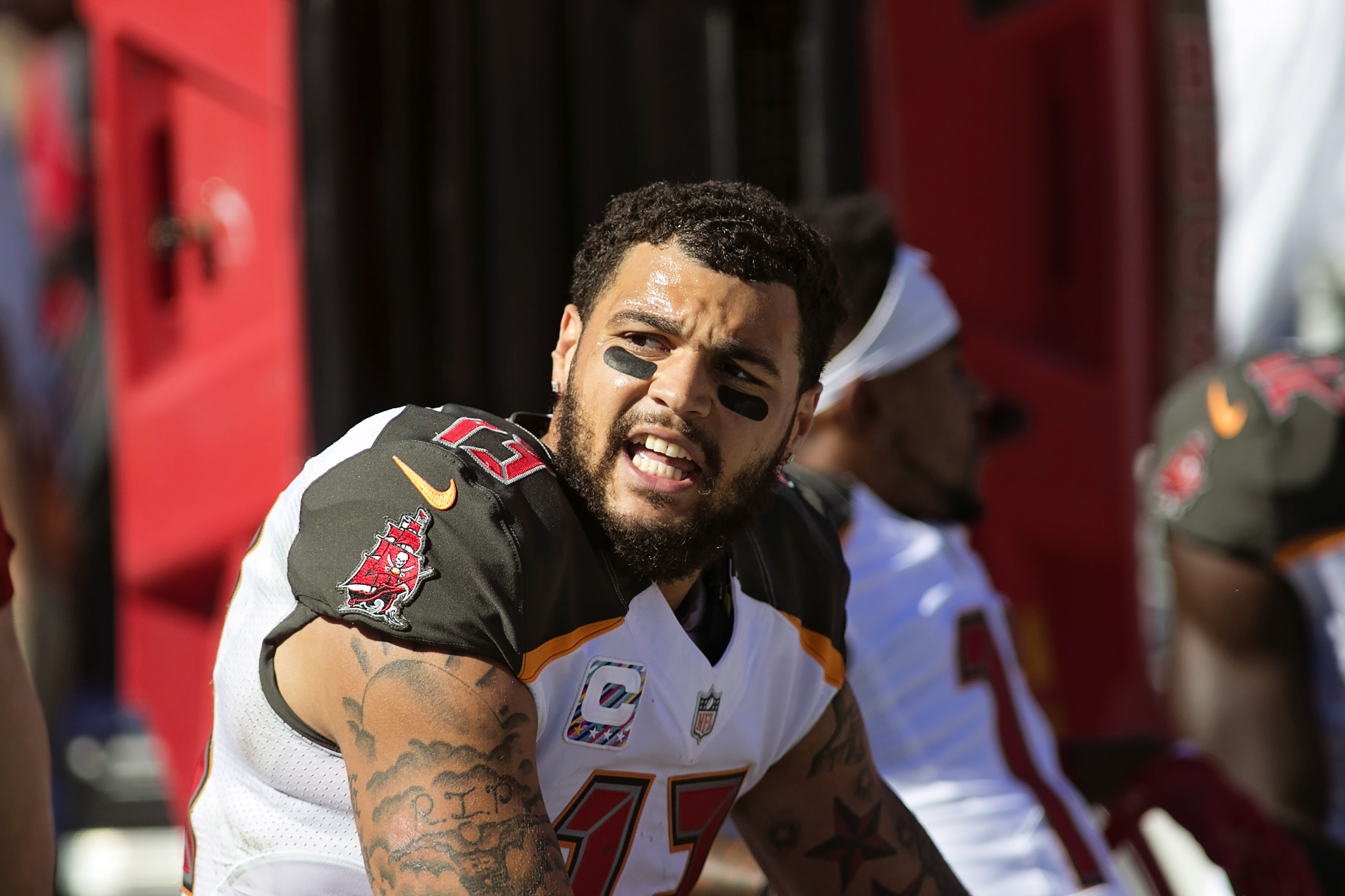 Mike Evans had five catches agsint the Panthers./CARMEN MANDATO
