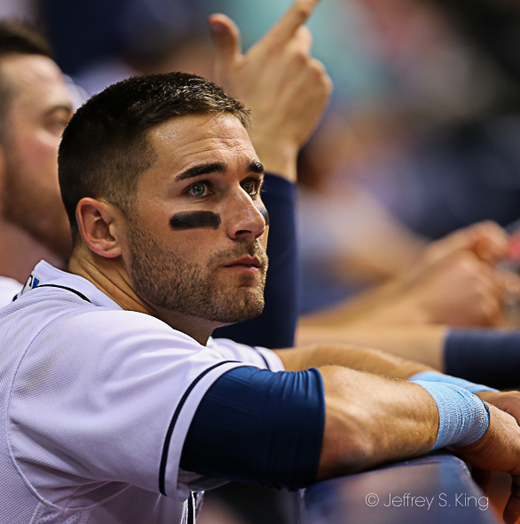 Kiermaier scored after hitting into a double play./JEFFREY S. KING