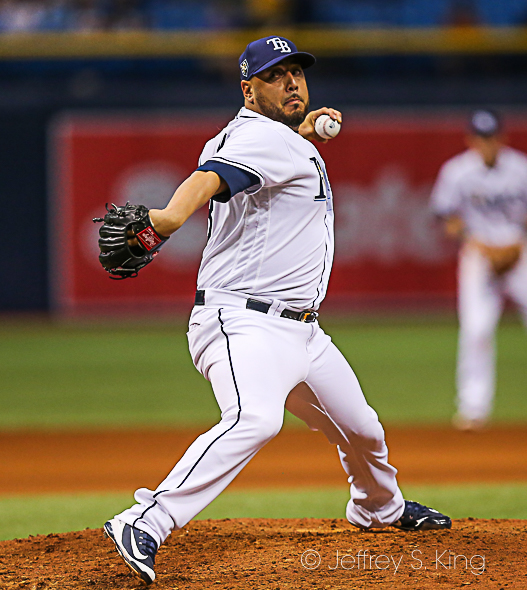 Nuno pitched well in the Rays' victory./JEFFREY S. KING