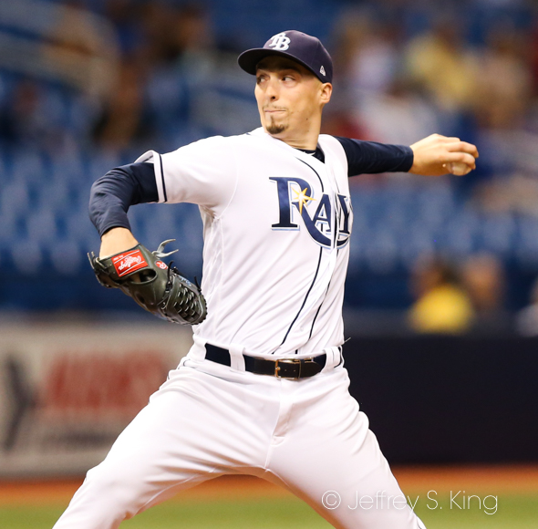 Snell won his 17th game of the season./JEFFREY S. KING